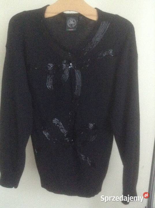Wieczorowy sweterek damski z ozdobnym haftem L opolskie Opole