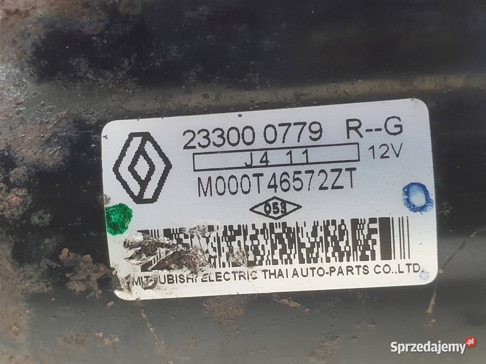 ROZRUSZNIK Dacia Logan II 09 TCe ROZRUSZNIK Układ elektryczny silnika Rudka