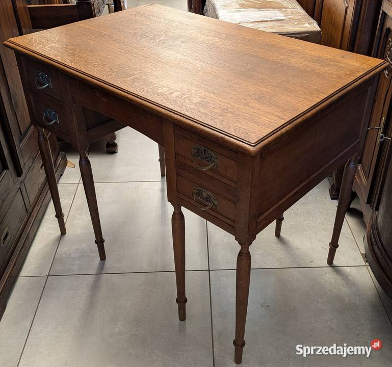 Piękne dębowe biurko secesyjneszer 100 sklep Antyki, Sztuka, Kolekcje Dąbrowa Górnicza