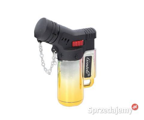 SrebrnoŻółty Mały Palnik Gazowy z Regulacją