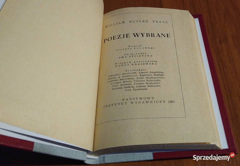 Poezje wybrane William Butler Yeats wybrał