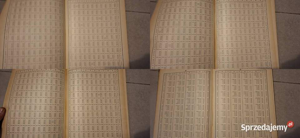 Siedmiocyfrowe tablice trygonometryczne 1967 wielkopolskie