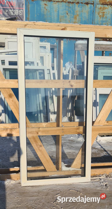 OKNA KacprzaK Witryna 74x151 FIX Używany PCV lubelskie Lublin sprzedam