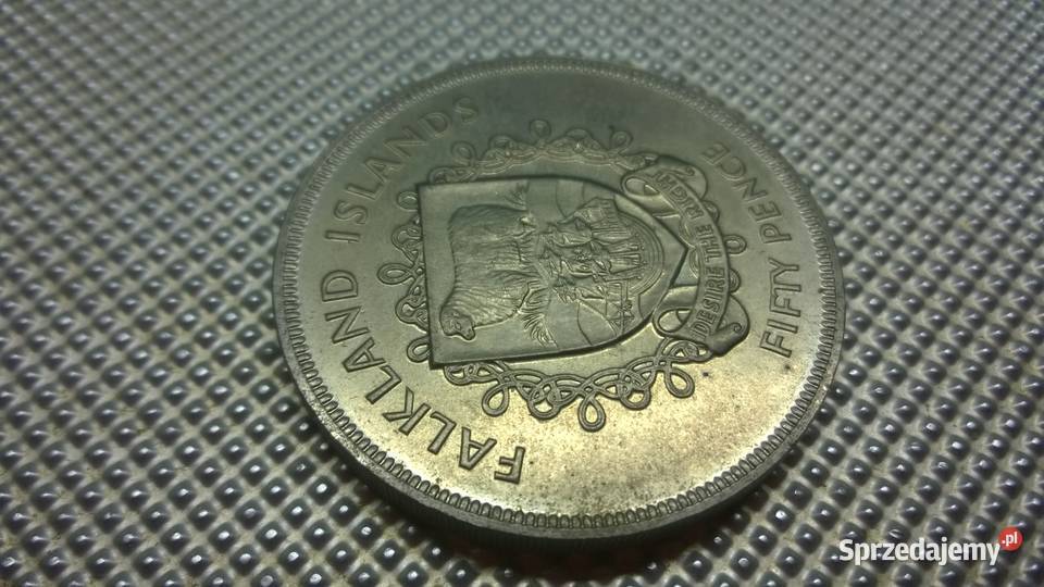 moneta Falklandy 50 pensów 1977 Warszawa