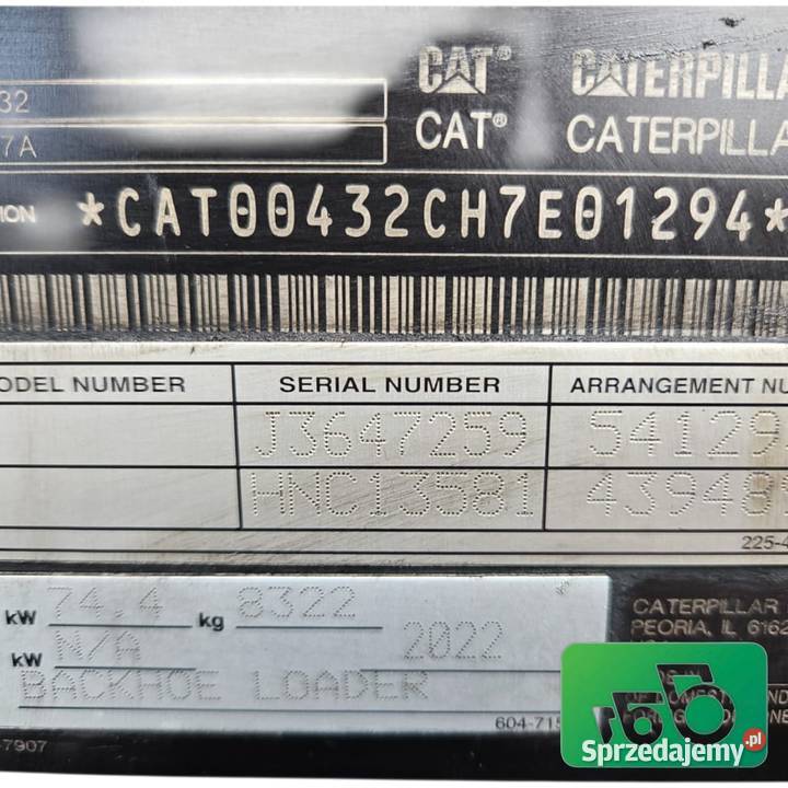 Skrzynia biegów 4394899 Cat 432 F2 Wilkowo