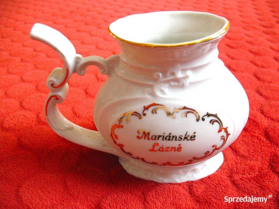 Kubek do picia wód mineralnych Porcelana Czechy Dom i Ogród Siedlce