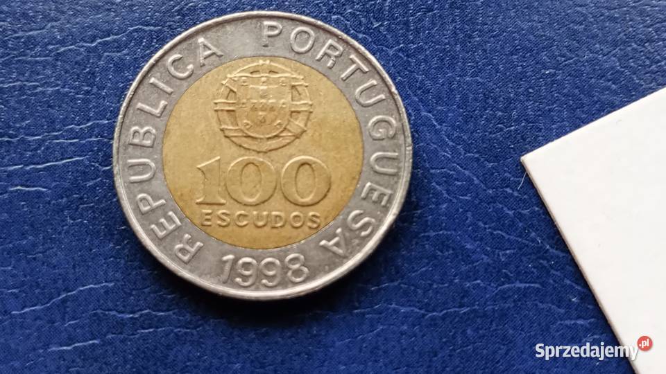 Stare monety 100 eskudo 1998 Portugalia Numizmatyka sprzedam