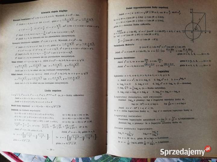 Tablice matematyczno fizyczne czterocyfrowe twarda małopolskie