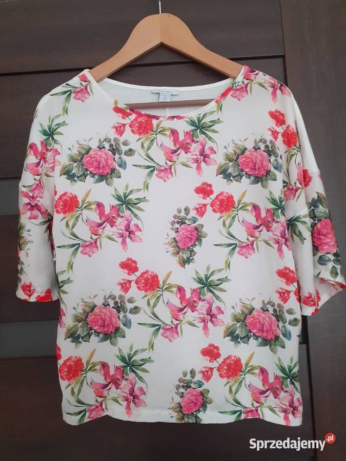 efektowna bluzka w róże M S Bluzki i koszule Gdańsk sprzedam