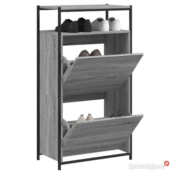 Szafka na buty szary dąb sonoma 60x34x112 Warszawa
