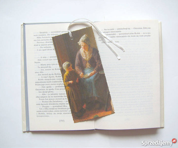 vintage zakladka do książki sztuka zakładka