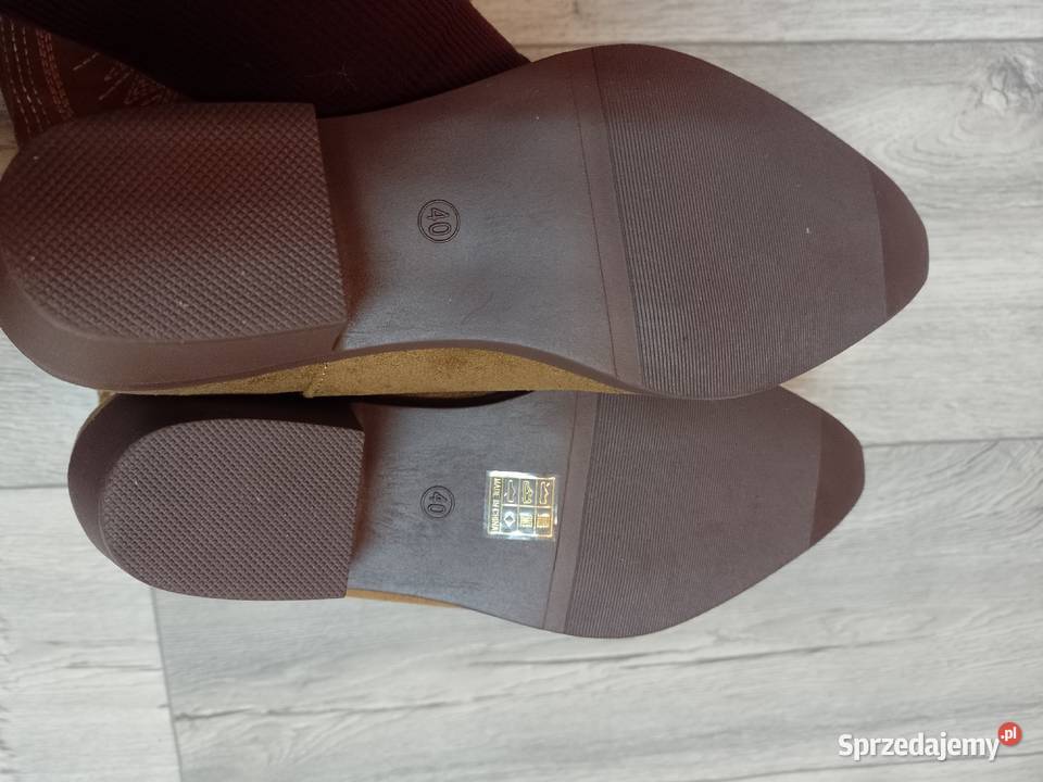 40 Brązowe Wyszywane bogato zdobione haftem 25.5cm Kraków
