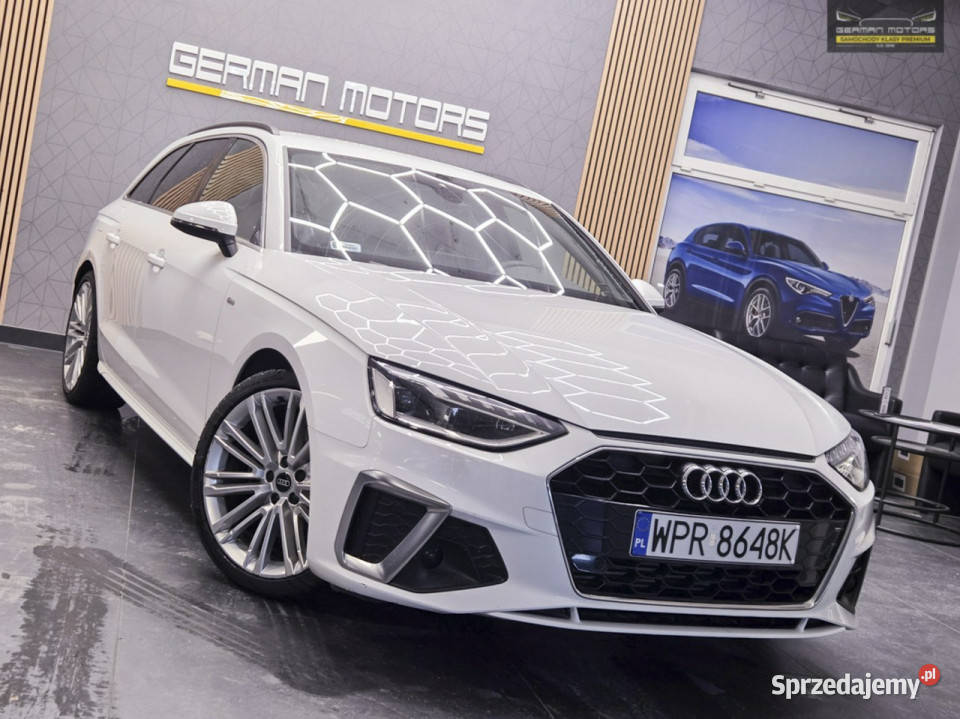 Audi A4 Avant SLINE Full LED ACC Virtual Kockpit elektrochrom. lusterka boczne Gdynia