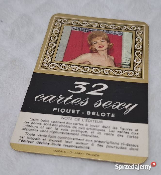 Karta 1 32 cartes sexy Piquet Belote Kolekcje Czeladź