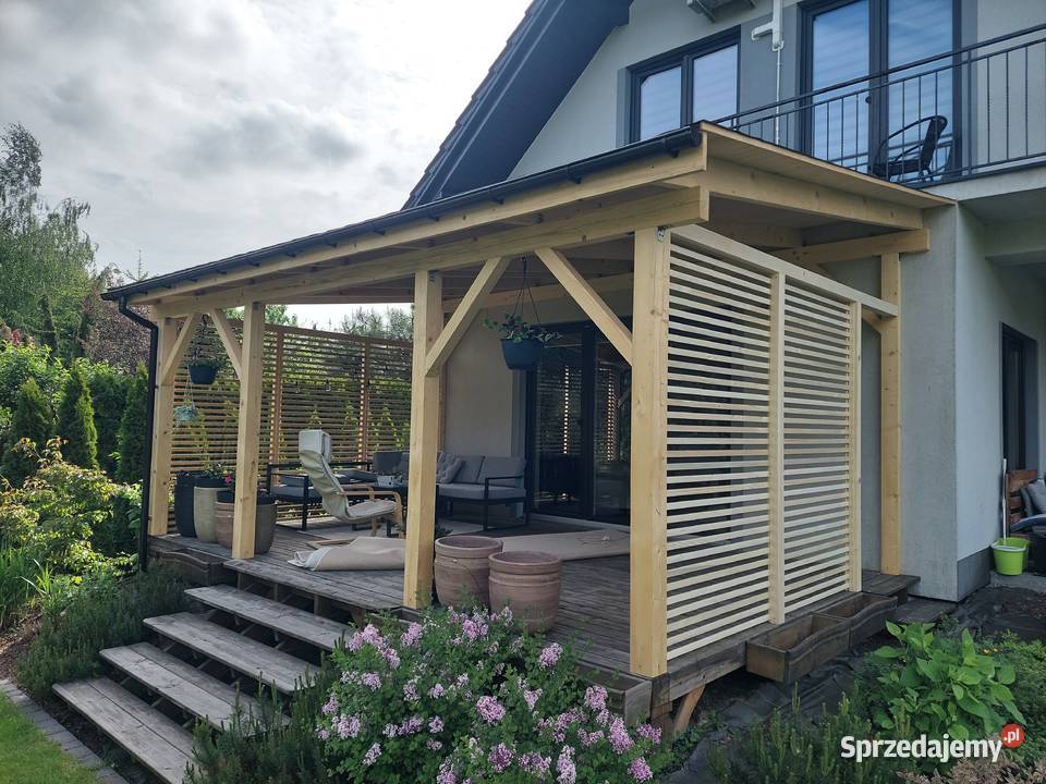 Zadaszenie Wiata Taras 35x7 dach PCV gont Smolice sprzedam
