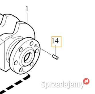 VOLVO kolek pin centrujacy korpus walu 20D OE Bielany Wrocławskie