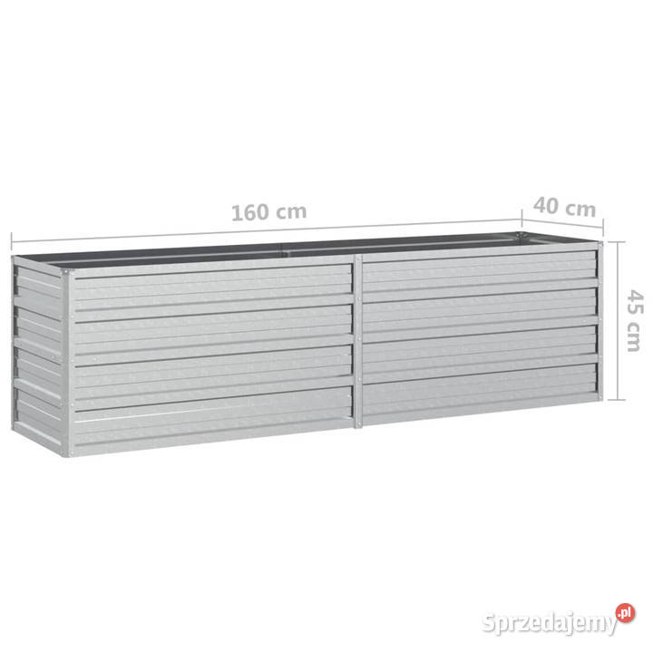 Donica do podwyższonej rabaty 160x40x45 stal mazowieckie