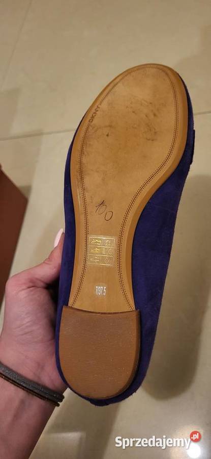 DKNY zamszowe baleriny 375 rozmiar Warszawa