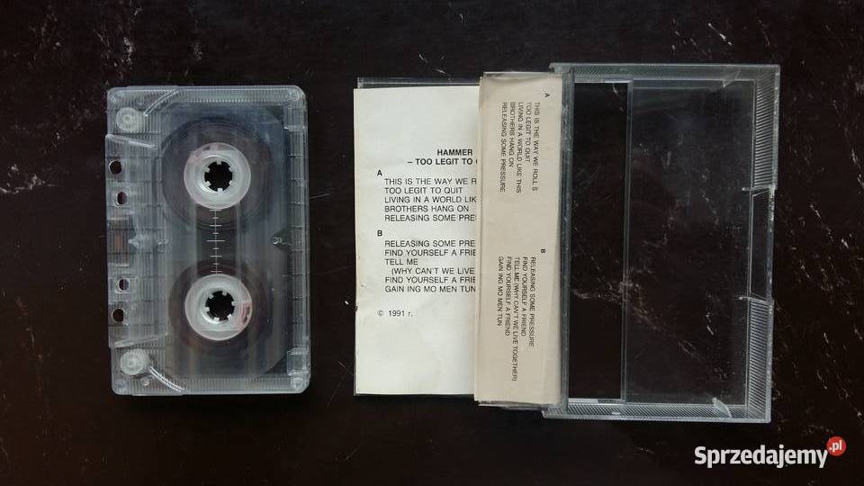 Kaseta magnetofonowa Mc Hammer too legit to quit kaseta Siemiatycze