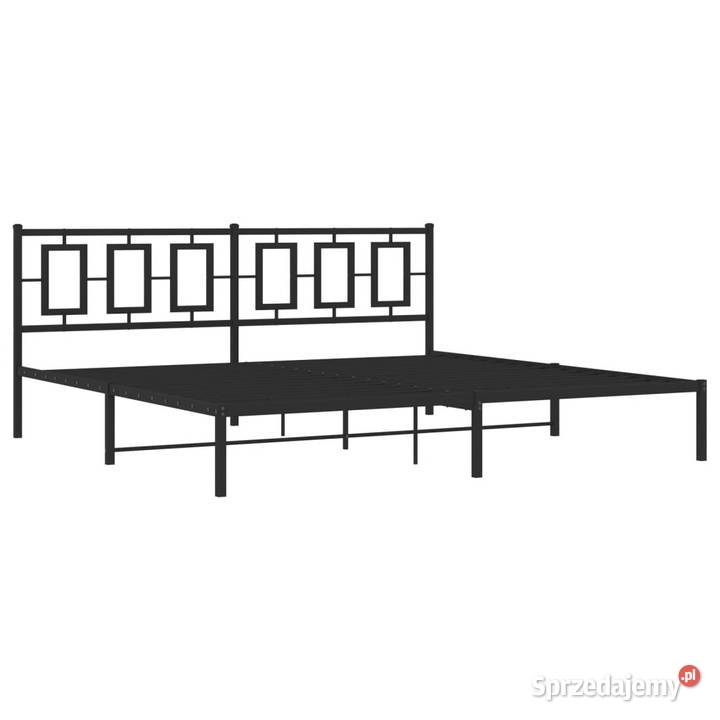 Łóżko Metalowe Czarne Rama Łóżka Ze Stelażem 198cm mazowieckie