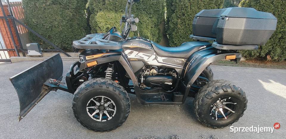 Quada Asix Fourcraft 250 Pług Kufer Łańcuchy Potok