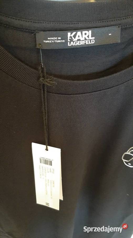 Tshirt Koszulka Męska KARL LAGERFELD M Czarna Nowa Sól