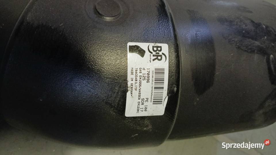 Łuk wtryskowy PEHD PE 100 DN 125 SDR 17 30 Maniowy