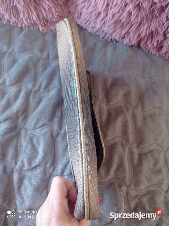 Torebka vintage brąz beż imitacja skóry węża Na ramię  sprzedam