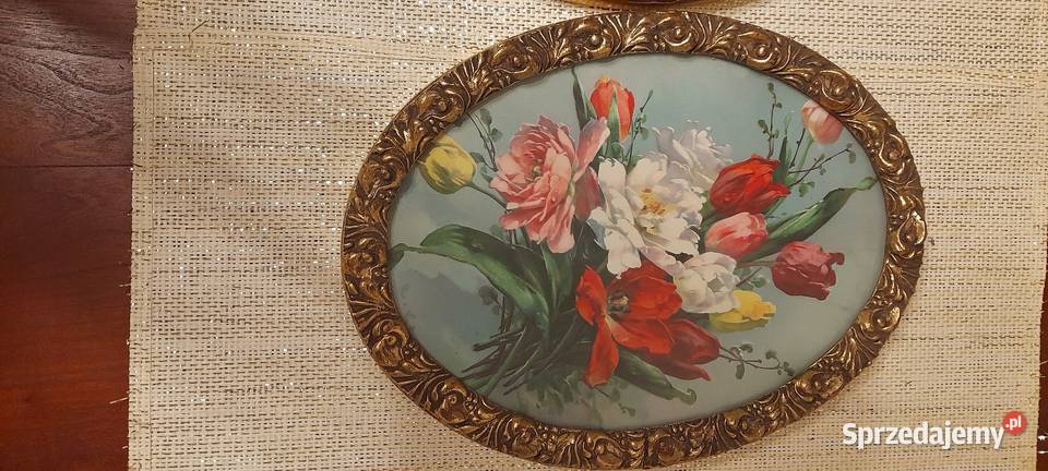 Owalne ramki drewniane z 1920 roku Poznań