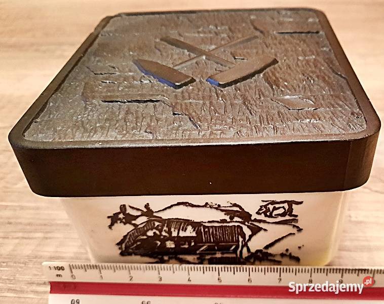 Opakowanie pudełko ceramiczne górnicze 10x9x65 wielkopolskie Ostrów Wielkopolski