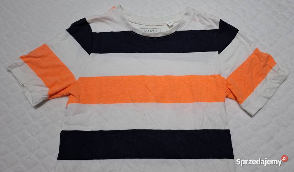 Koszulka krótki rękaw Tshirt chłopięca pasy CA C&A Czeladź