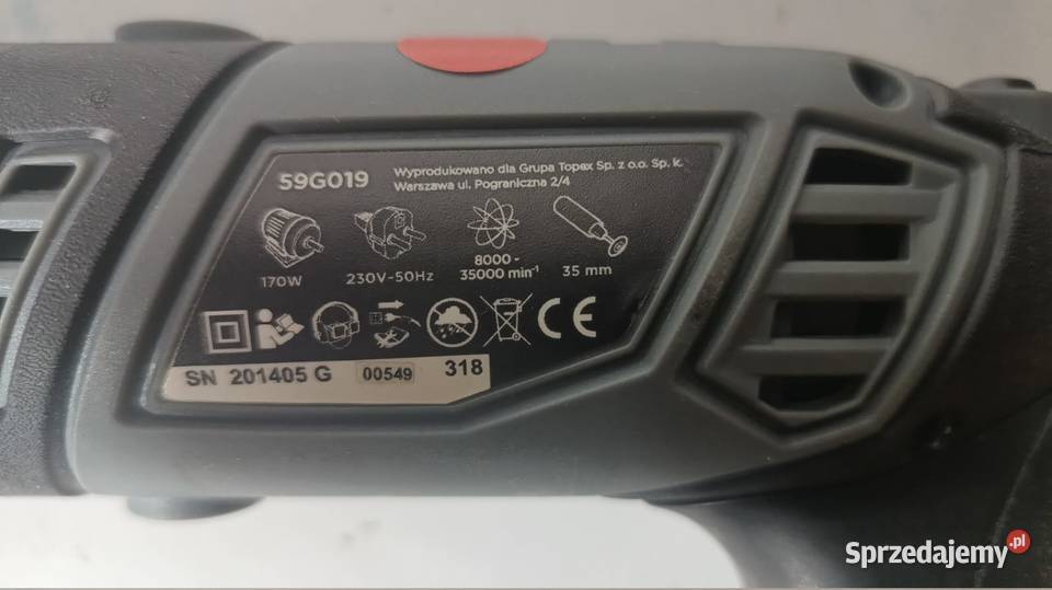 Miniszlifierka GRAPHITE Akcesoria Szlifierki kątowe śląskie Katowice sprzedam