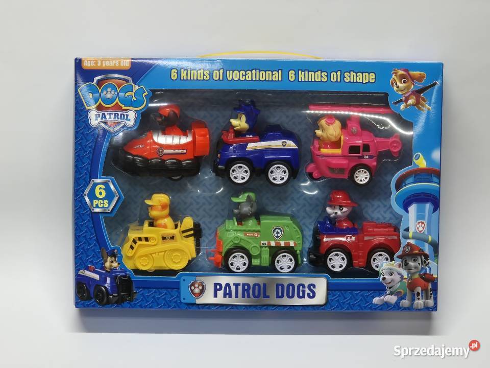 Psi patrol 6 pojazdów z napędem z figurkami Katowice sprzedam