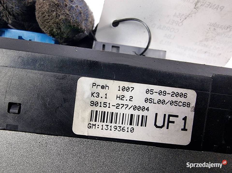 PANEL KLIMATYZACJI OPEL CORSA D 13193610 kujawsko-pomorskie Lipno