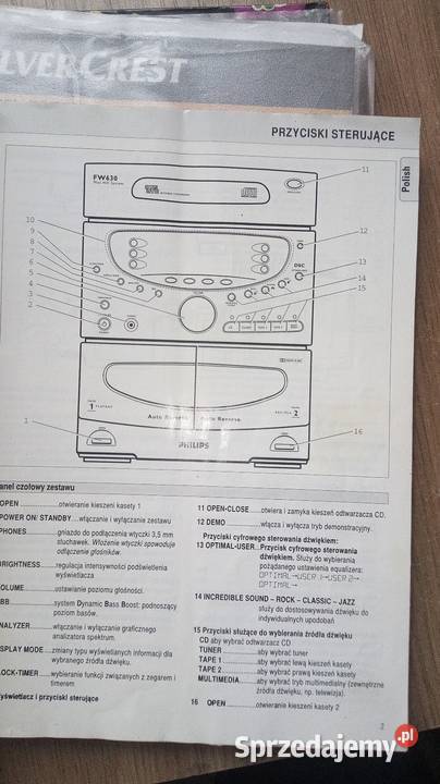 Wieża Philips z lat PRL mazowieckie Warszawa sprzedam