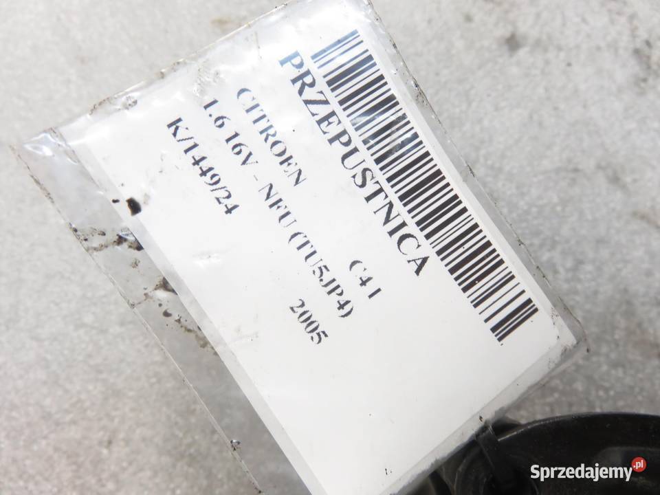 PRZEPUSTNICA CITROEN C4 I 16 16V 9661809080