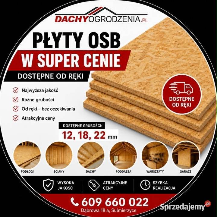 PŁYTY OSB łódzkie Kiełczygłów sprzedam