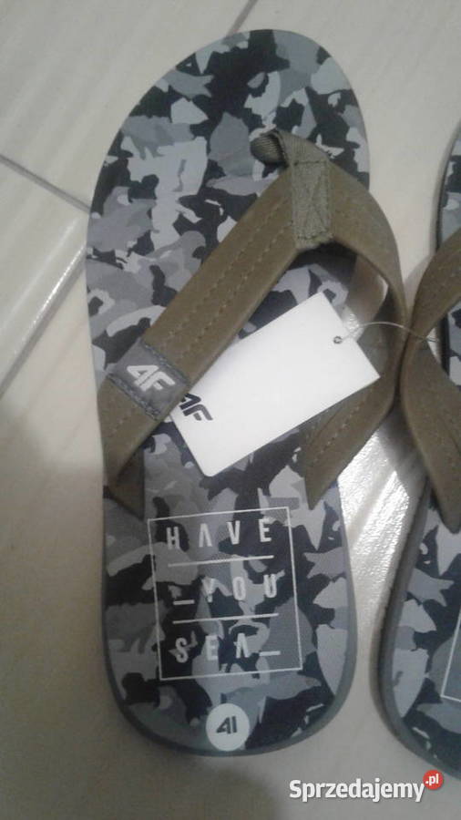 Klapki Japonki męskie moro nowe 4F 41 Ostrów Mazowiecka