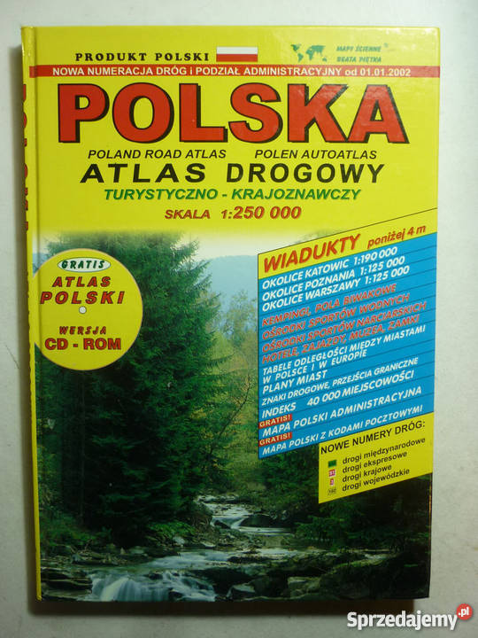 POLSKA ATLAS DROGOWY 2002 Mapy i przewodniki Ustka