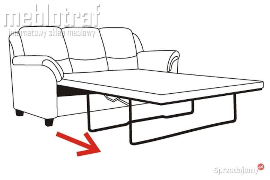 Klasyczna Sofa LAVIANO 2osz funkcją spania Sofy i kanapy Łomża