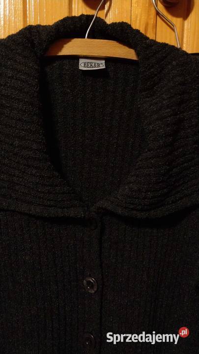 Sweter narzuta ciemno granatowy morski BekR M L mazowieckie Warszawa sprzedam
