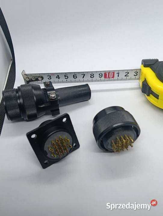 Złącze 19 pin komplet gniazdo wtyczka wojskowe Elektronika Otwock