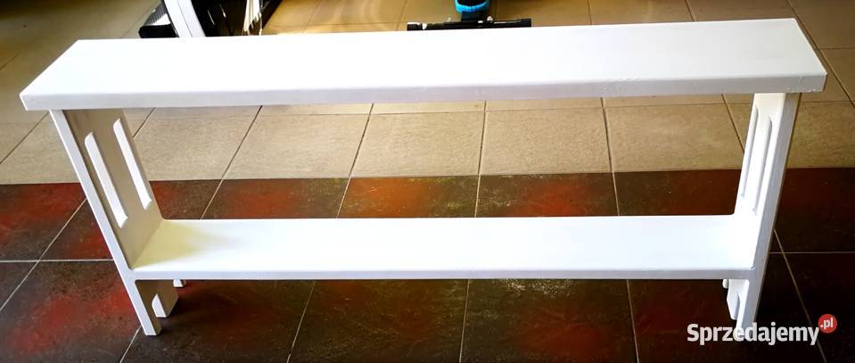 Ławka drewniana kwietnik półka regał drewniany 90cm świętokrzyskie Radków