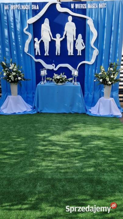 Rodzina zarys Polski dekoracja ołtarz Boże Ciało Dobrzyca