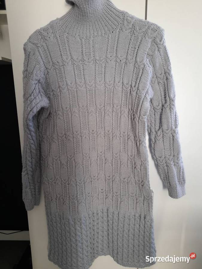 Sweter ciepły robiony na drutach Warszawa