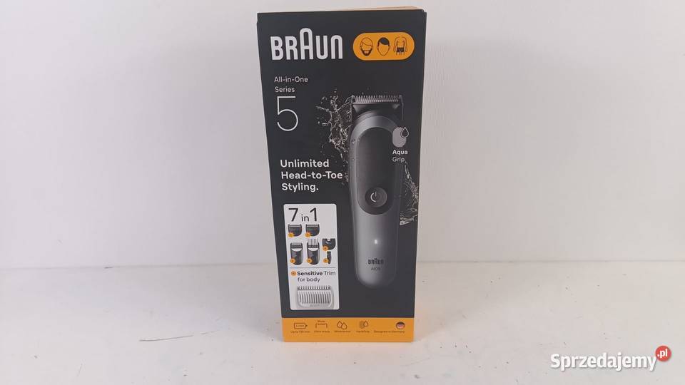 Braun trymer Zestaw AllinOne Series 5 Akcesoria do włosów śląskie Katowice sprzedam