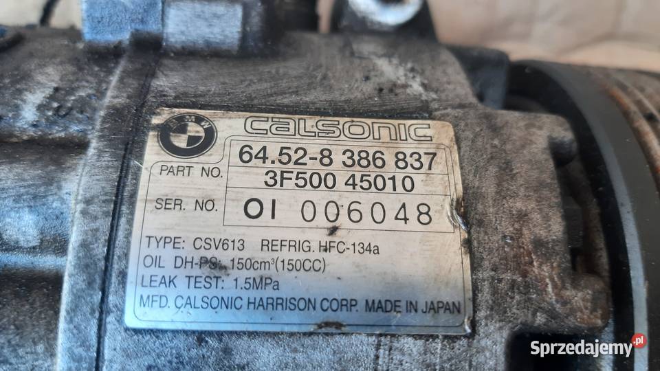 sprężarka kompresor klimatyzacji BMW 8386837 Kompresory klimatyzacji sprzedam