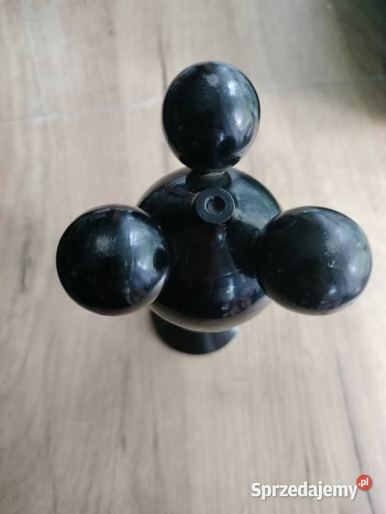 Świecznik drewniany fikuśny kulki Choszczno