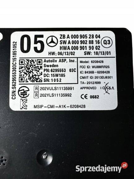 MERCEDES W205 W213 RADAR A0009052804 NOWY Bogatka