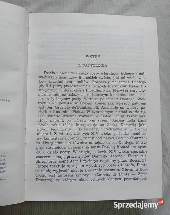 Dante Alighieri Boska komedia Biblioteka Koźminek sprzedam